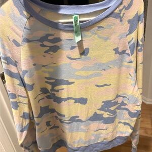 Honeydew Intimates Pastel Camo Pajama Top